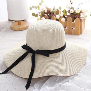 Foldable Sun Block Summer Straw Big Wide Brim Beach hat